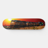 Naam of tekst toevoegen - Sunset Diesel Locomotive Persoonlijk Skateboard (Horizontaal)