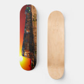 Naam of tekst toevoegen - Sunset Diesel Locomotive Persoonlijk Skateboard (Voorkant)