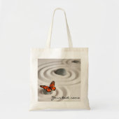 Naam of tekst, zen tuin monarch vlinder tote bag (Voorkant)