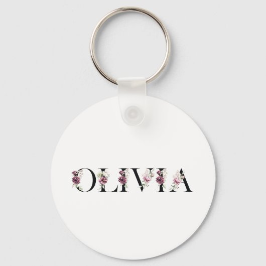 Naam Olivia Sleutelhanger (Voorkant)