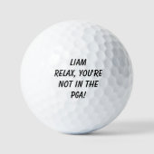 Naam Ontspan, je bent niet in de PGA Golfballen (Voorkant)