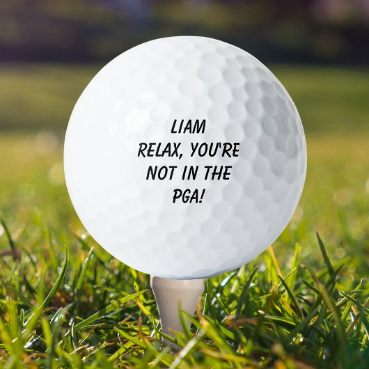 Naam Ontspan, je bent niet in de PGA Golfballen
