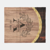 Naam Oostenrijkse familie Fleece Deken (Voorkant (Horizontaal))