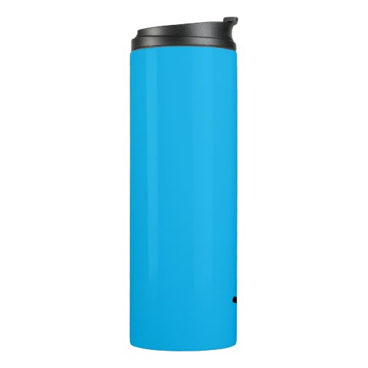 Naam op Aqua Matching Design 12oz Thermosbeker (Gedraaid links)