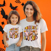 Naam op Back Retro Ghost Kleuterschool Boo Crew T-shirt