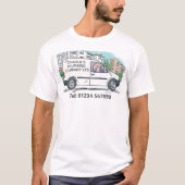 Naam op bedrijf Van Small Business Owner T-shirt (Voorkant)