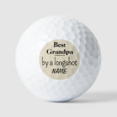 Naam op Beste Opa, Waarde 3 pkg Golfballen (Voorkant)