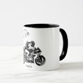 Naam op 'Born To Ride' Mok (Voorkant rechts)