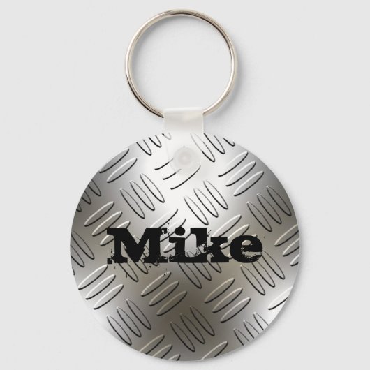 Naam op de Sleutelhanger Metal Diamond Bord (Voorkant)