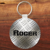Naam op de Sleutelhanger Metal Diamond Bord (Voorkant)
