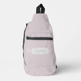 Naam op Deco Style Band over  Blush Pink Sling Bag