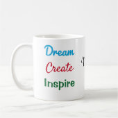 Naam op Dream Create Inspire 11oz Koffiemok (Links)