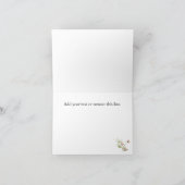 Naam op Elegant Fine Art Bloemendruppel Bedankkaart (Binnen)