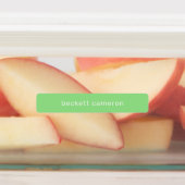 Naam op Groene Zelfklevende Waterdicht Labels (Aangebracht)