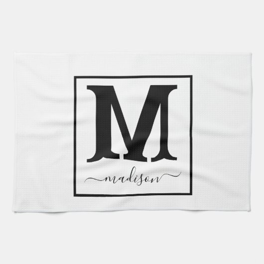 Naam op maat keukenhanddoeken cadeau (Horizontaal)