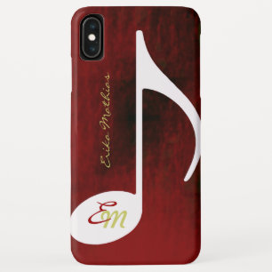 Naam op muzieknotitie Case-Mate iPhone case