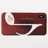 Naam op muzieknotitie Case-Mate iPhone case (Achterkant (horizontaal))