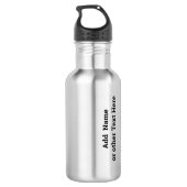 Naam op OM Symbool 18oz Roestvrij Waterfles (Achterkant)