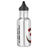 Naam op OM Symbool 18oz Roestvrij Waterfles (Links)
