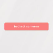 Naam op Tomaat Rode Lijm Labels (Design 1)