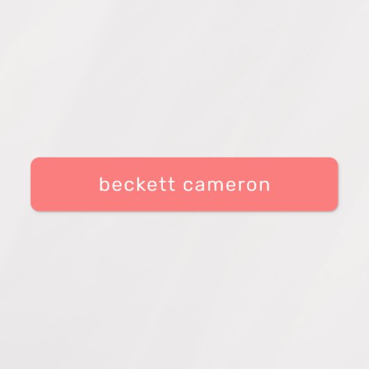 Naam op Tomaat Rode Lijm Labels (Design 1)