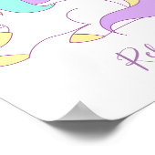 Naam op wanddecoratie poster (Hoek)