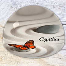 Naam op Zen Garden Monarch Vlinder Paperweight