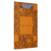 Naam Oranje bruin vierkant maanvormig patroonblokk Klembord (Rechts)