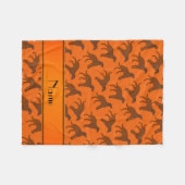 Naam oranje Chesapeake bay Fleece Deken (Voorkant (Horizontaal))