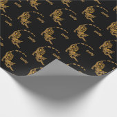 Naam Oranje Paisley Bengal Kitten Yoga Stretching Cadeaupapier (Hoek)