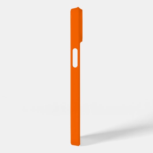 Naam oranje & witte strepe sport iPhone case (Achterkant / Rechts)