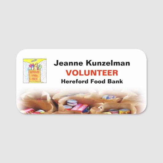 Naam organisatie-Logo tag (Voorkant)