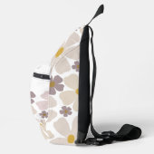 Naam Over Bord en paarse bloemen Sling Bag (Rechts)