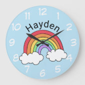 Naam over de regenboog grote klok (Voorkant)