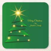 Naam overeenkomende set groene structuur wijzigen kartonnen onderzetters (Voorkant)