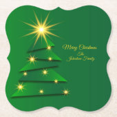 Naam overeenkomende set groene structuur wijzigen kartonnen onderzetters (Voorkant)