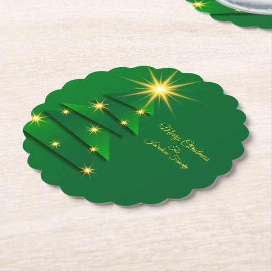 Naam overeenkomende set groene structuur wijzigen kartonnen onderzetters (Gekanteld)