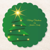 Naam overeenkomende set groene structuur wijzigen kartonnen onderzetters (Voorkant)