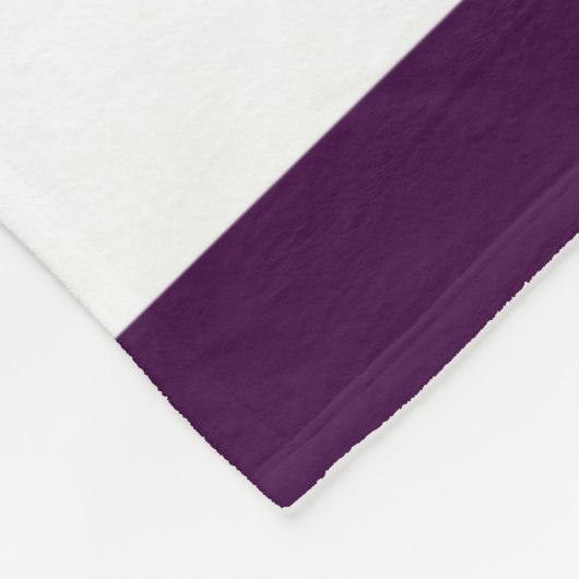 Naam Paars White Gold Heart Pattern Print Fleece Deken (Hoek)