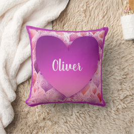 Naam Paarse hart Kussen