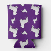 Naam paarse West Highland White Terrier dogs Blikjeskoeler (Achterkant)