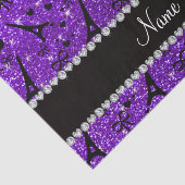 Naam paris eiffek tower indigo paarse glitter tissuepapier (Detail)