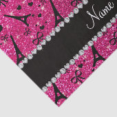 naam paris eiffel tower neon hot roze glitter tissuepapier (Detail)