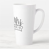 Naam Pas getrouwd Banner Mr & Mrs ID668 Latte Mok (Rechts)