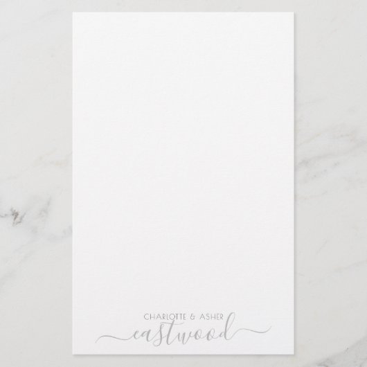 Naam Passen getrouwd Naam Stationery Briefpapier (Voorkant)