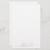 Naam Passen getrouwd Naam Stationery Briefpapier (Voorkant / Achterkant)