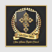 Naam pastor naamplaatje (Voorkant)