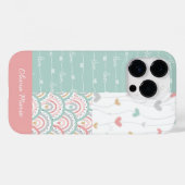  naam Patchwork Love Hearts Rainbows Case-Mate iPhone Case (Achterkant (horizontaal))