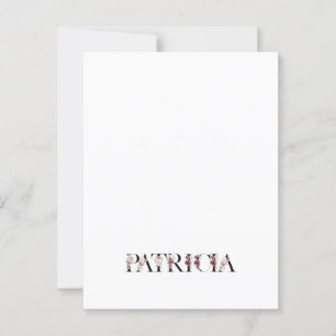 Naam Patricia Briefkaart