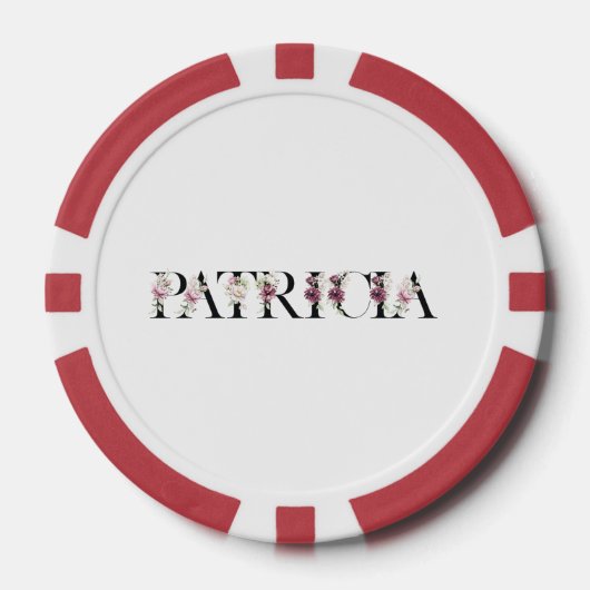 Naam Patricia Poker Chips (Voorkant)
